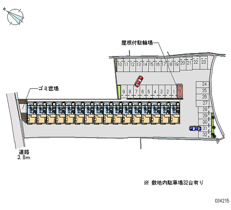 34215 bãi đậu xe hàng tháng