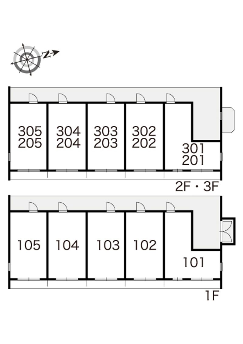 レオパレスグリーンエイジ 間取り配置図
