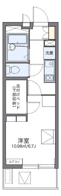 レオパレスひまわり 間取り図