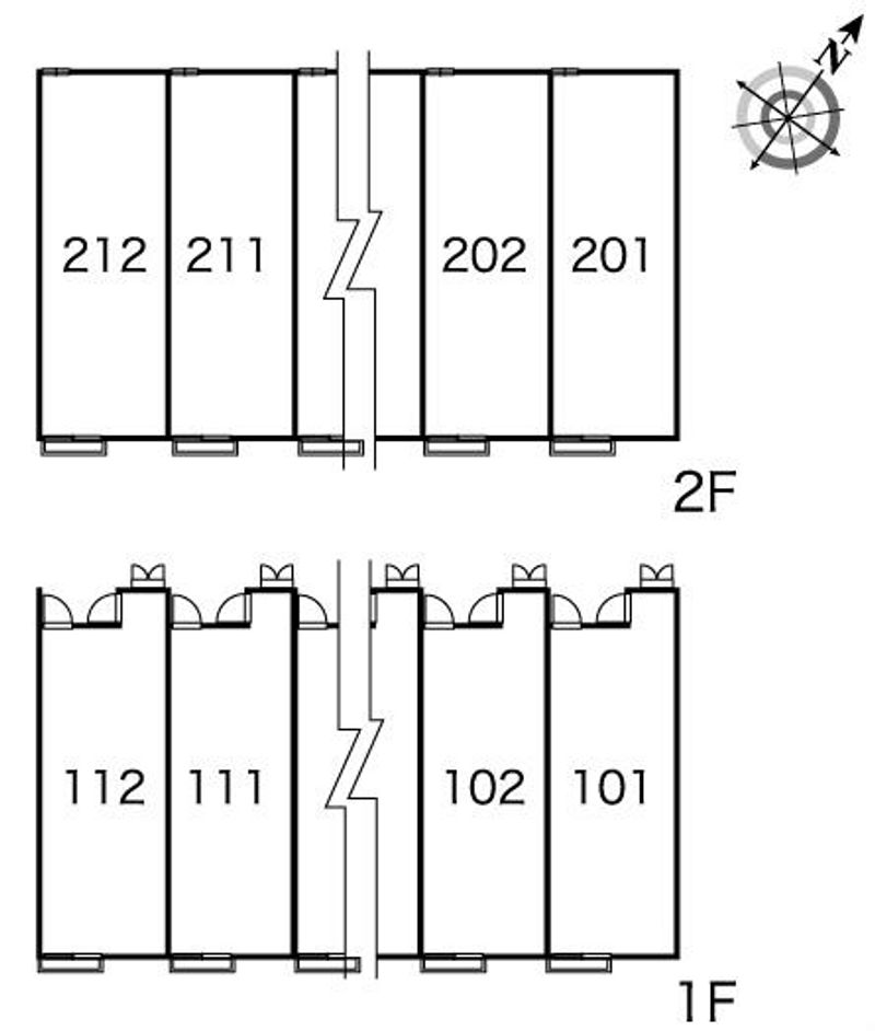 レオパレスエクレールⅠ 間取配置図