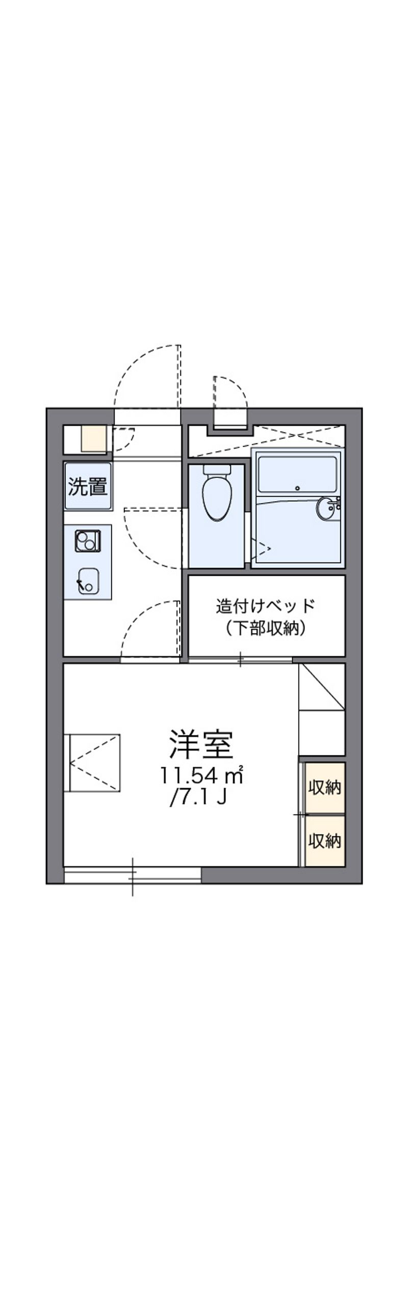 レオパレスシャンブル壱番館 間取図