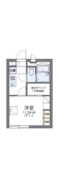 レオパレスシャンブル壱番館 間取り図