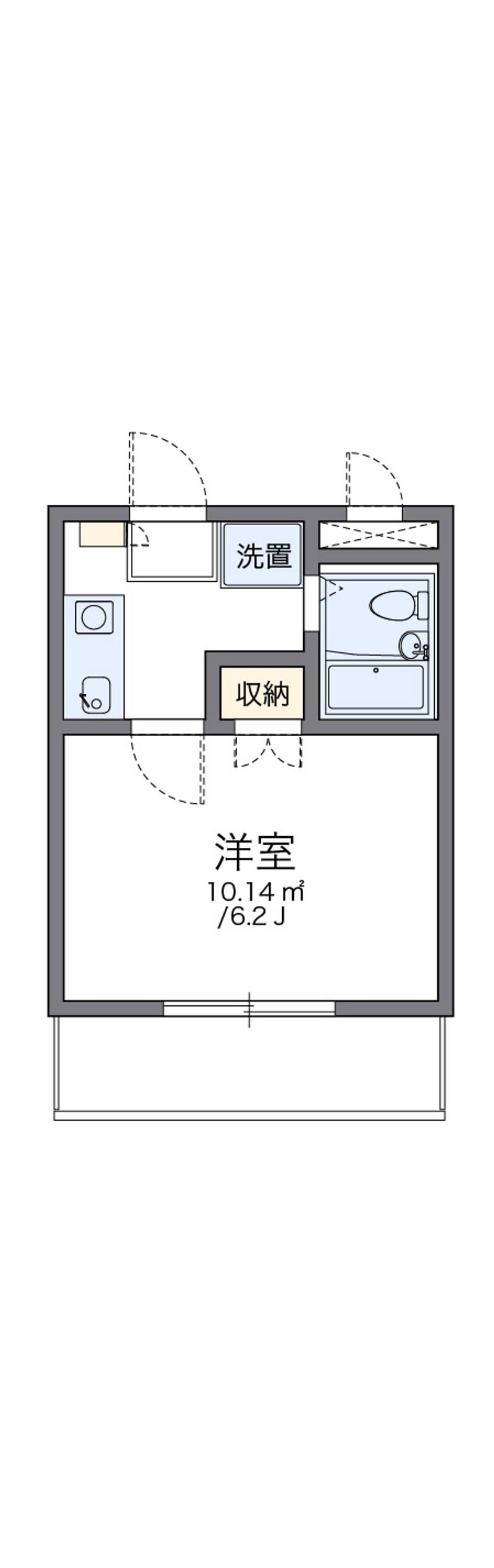 レオパレスキュービクル浅草橋 間取図