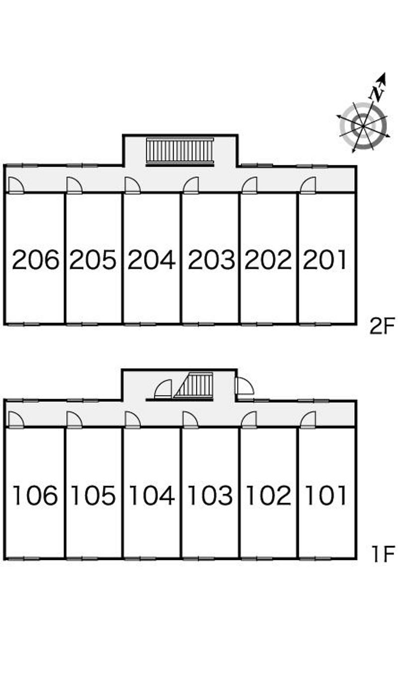 レオパレスルミエール 間取配置図