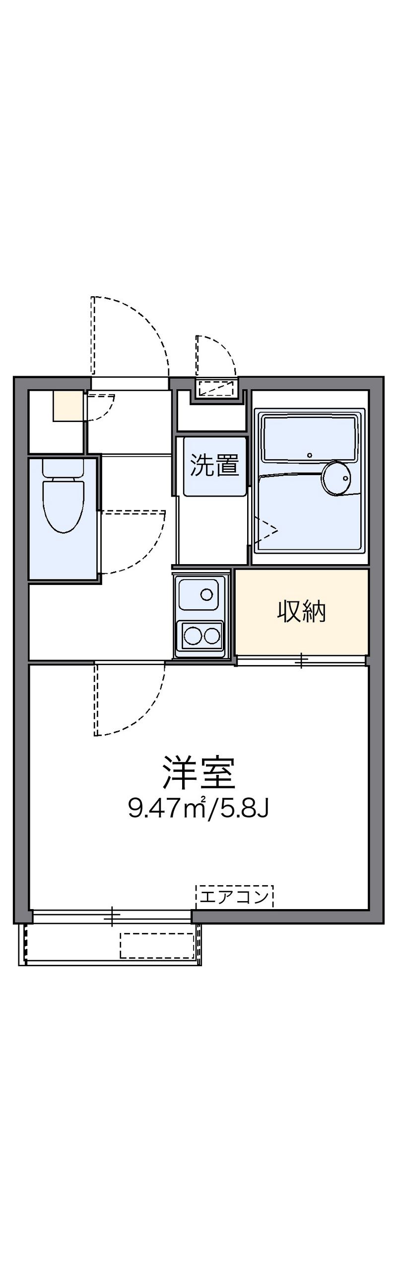 レオパレスエスタ　セルトⅡ 間取図