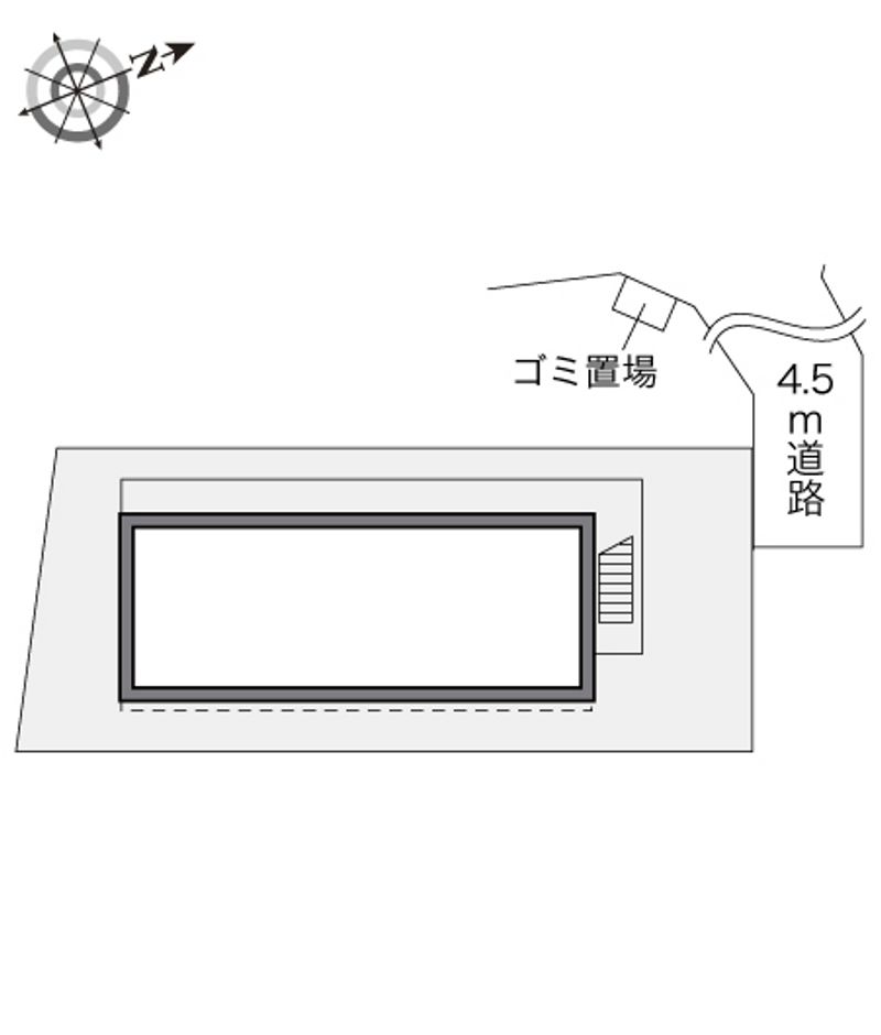 レオパレスタウンアサヒ 配置図