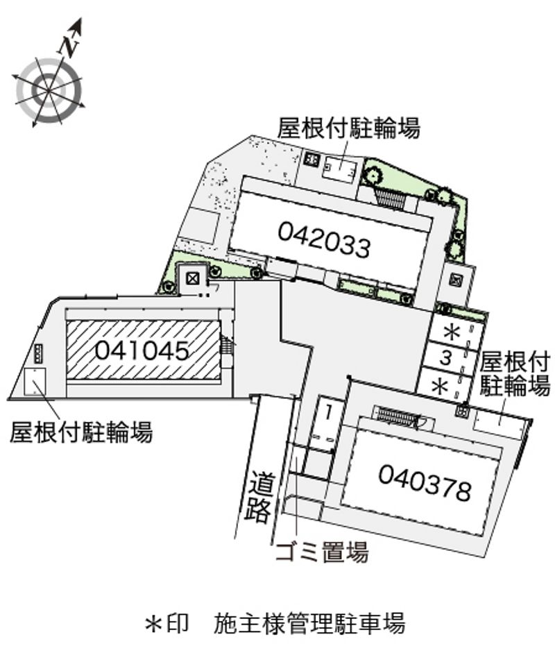 レオパレスＯＭＯＴＥⅠ 配置図