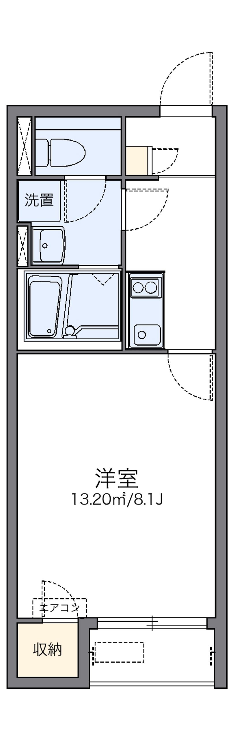 レオネクストサンフラワー上新地 間取図