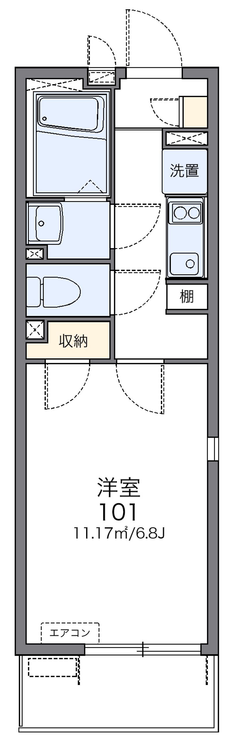 レオネクストカサミラⅡ 間取図