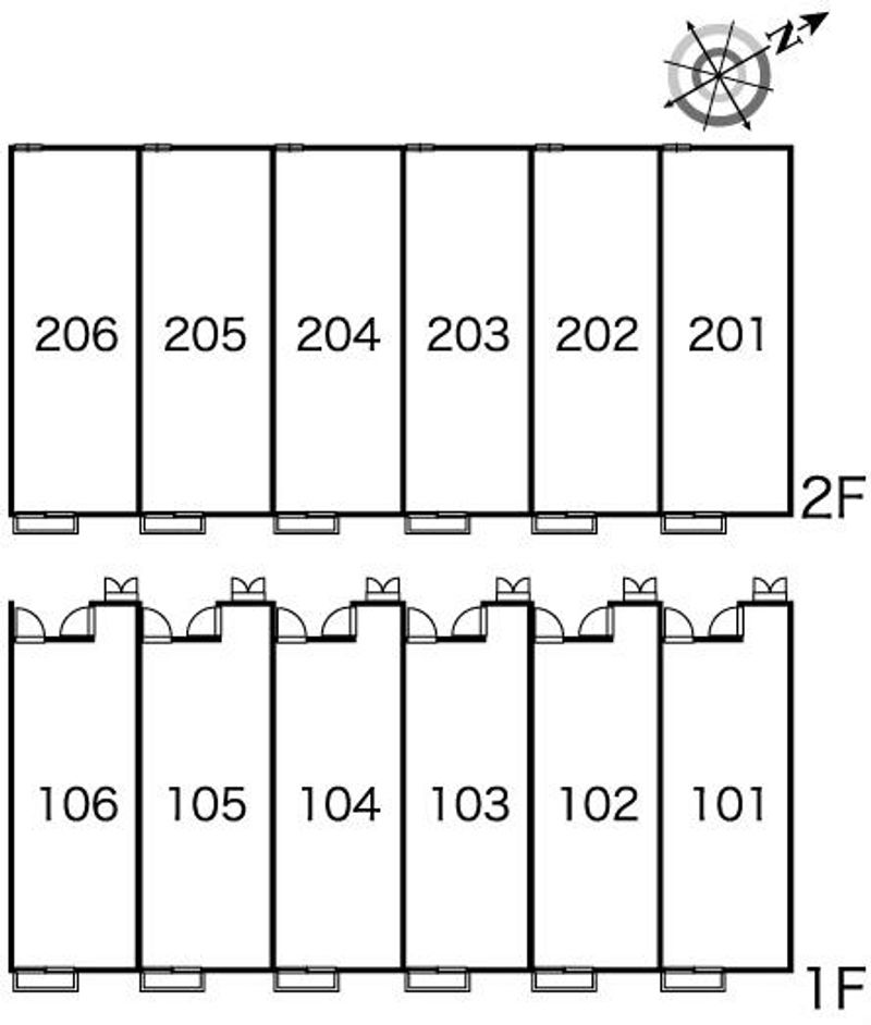 レオパレスラ　ネージュ 間取り配置図