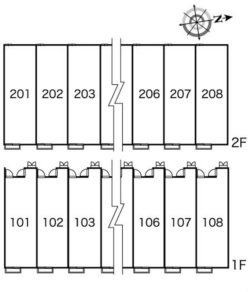 レオパレスアモロッソ 間取り配置図