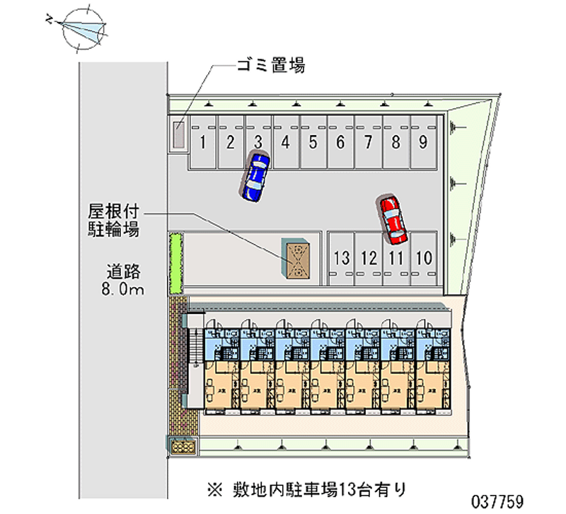 レオパレス荒井 月極駐車場