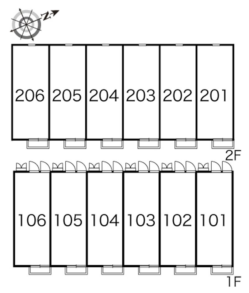 レオパレス楓 間取り配置図