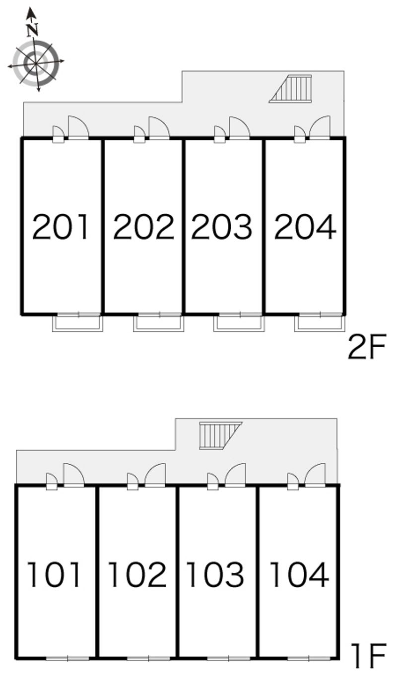レオパレス鳥羽街道ファミリア 間取り配置図