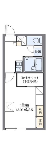 レオパレスＪＵＲＩ１１５ 間取り図