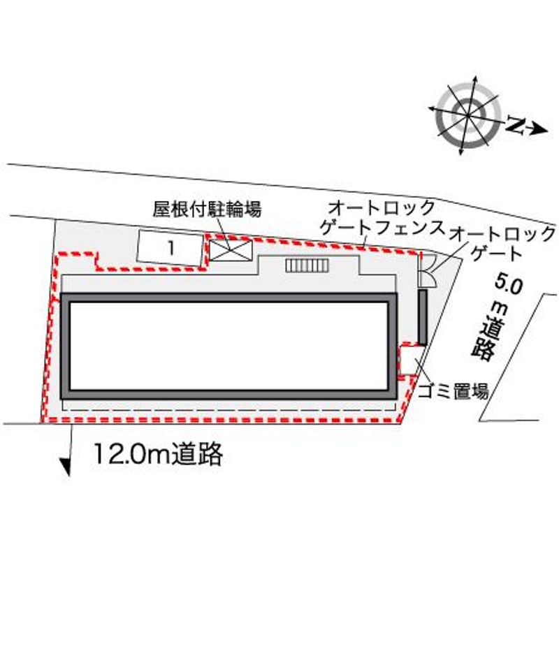 レオパレスひなた 配置図