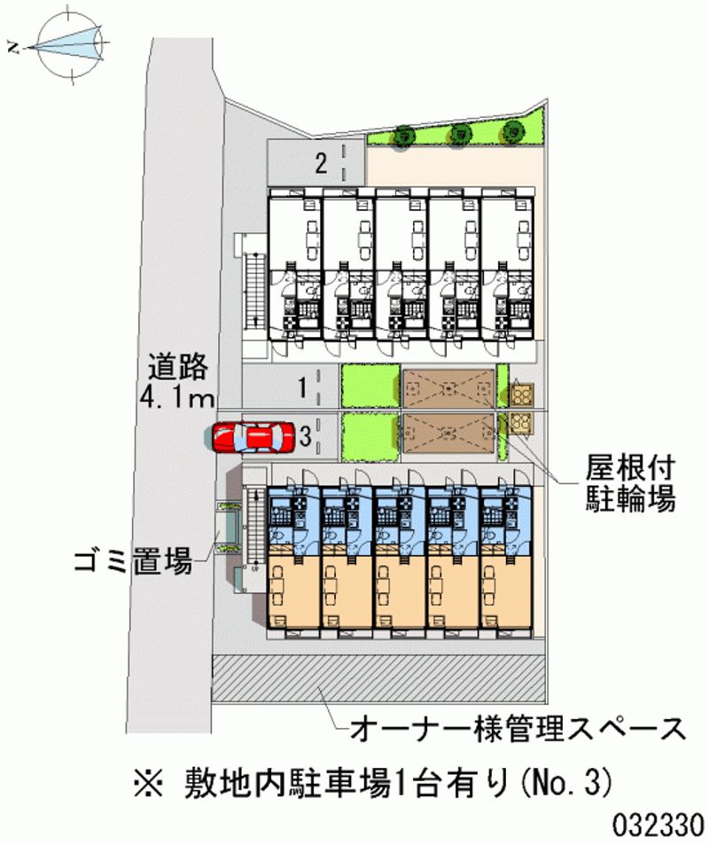 レオパレスＭＩＮＡＭＩⅡ 区画図