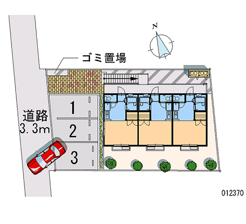 レオパレス３８７ 月極駐車場