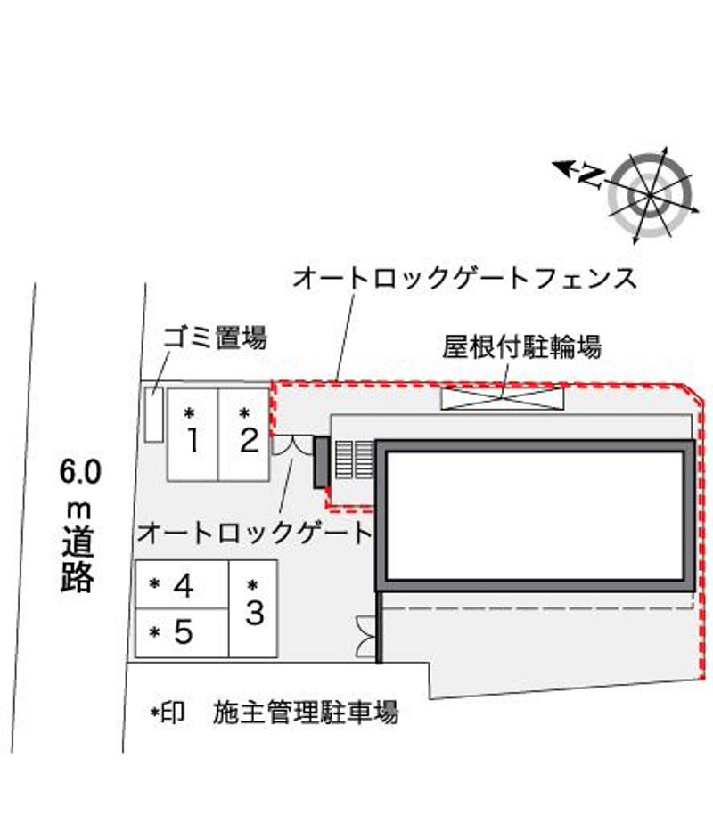 レオパレス東蟹屋アネックス 配置図