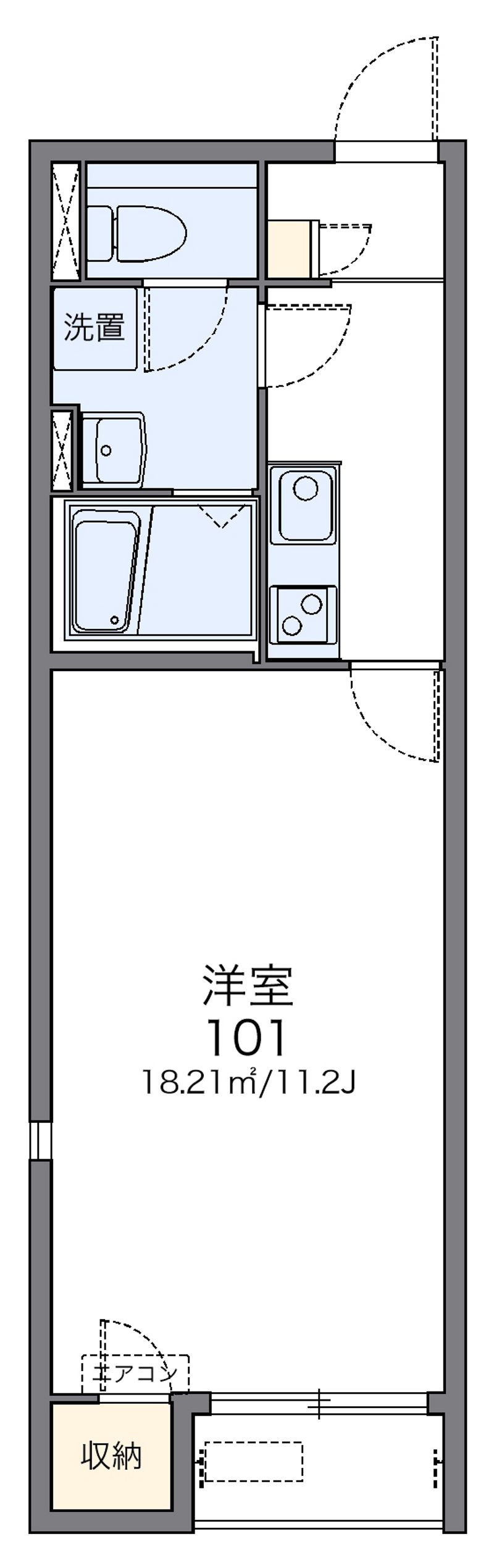 レオネクストクレール国分寺 間取図