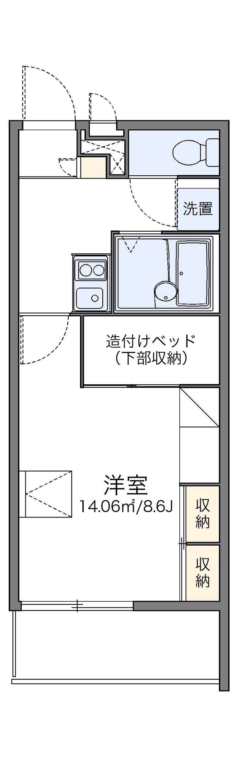 レオパレスロフト 間取図