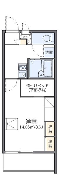 レオパレスロフト 間取り図