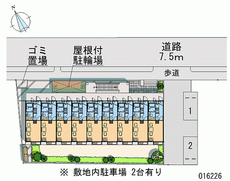 レオパレスクレール東葛西 区画図