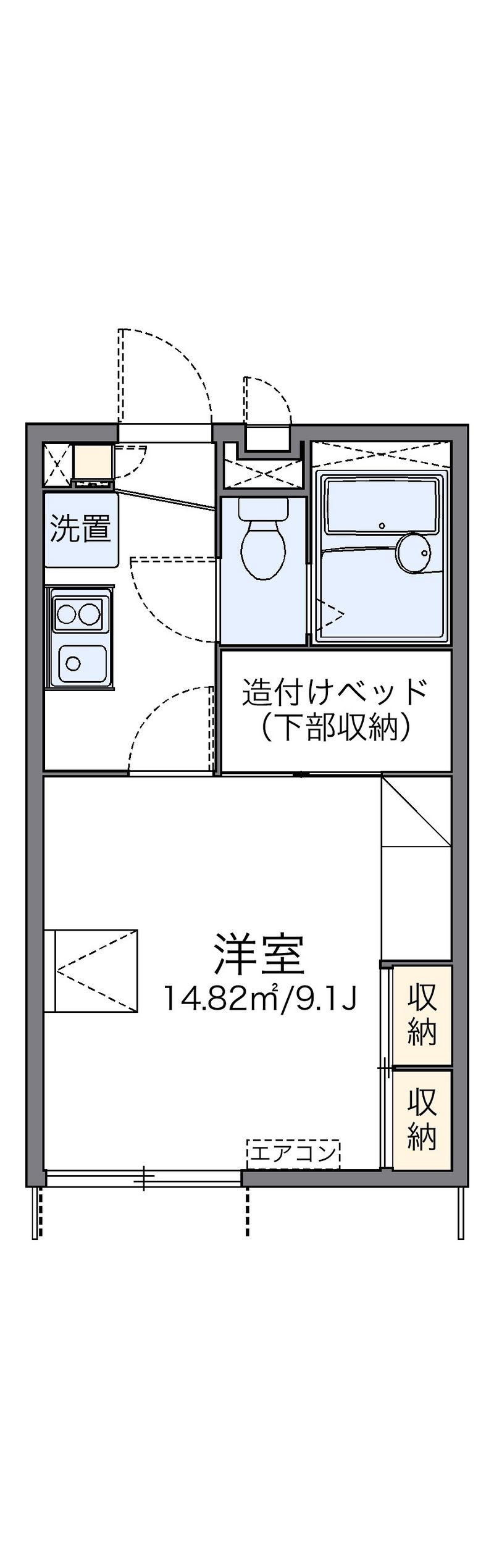 レオパレス平成 間取図