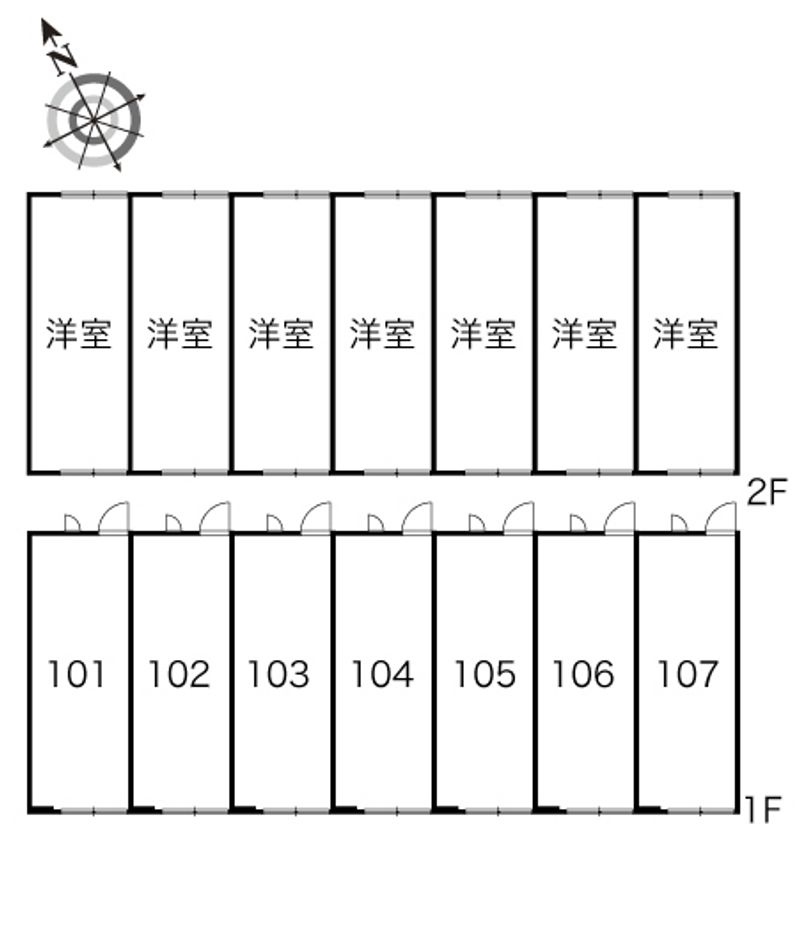 レオパレスドリーム 間取配置図