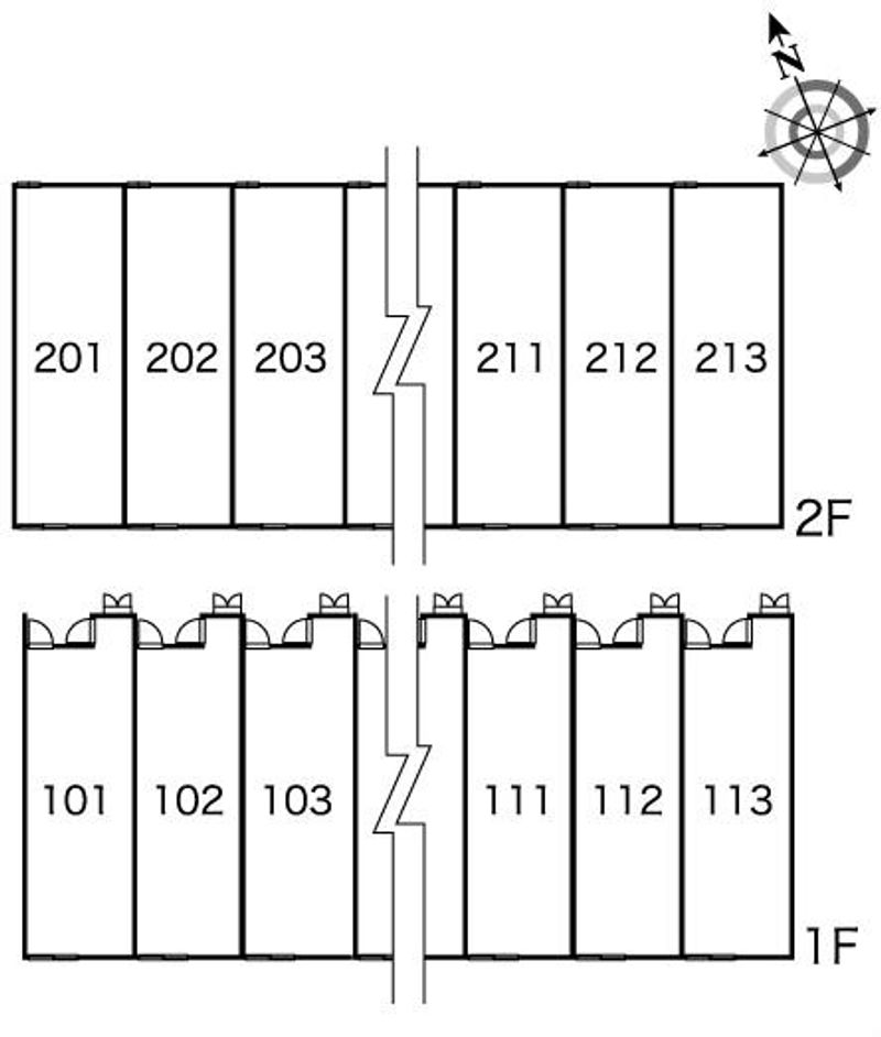 レオパレスコンチェルト 間取配置図
