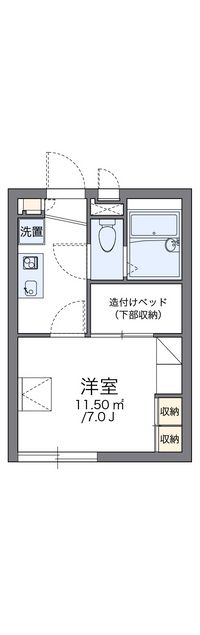 レオパレスコート　アベⅡ 間取り図