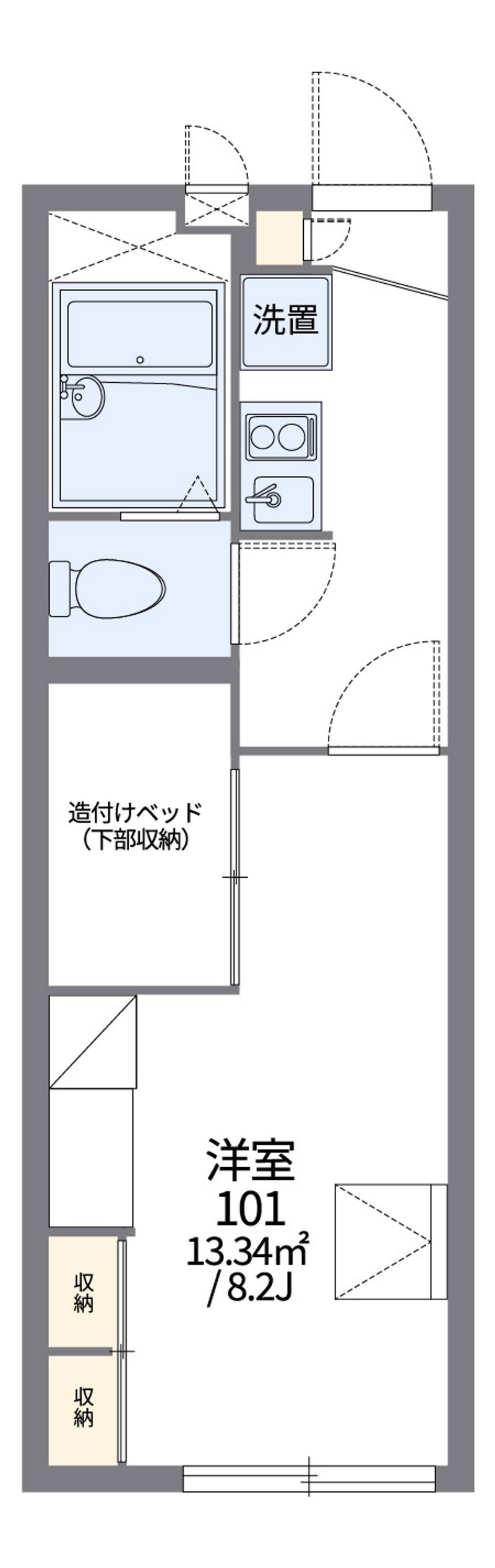 レオパレス浪華Ⅱ 間取図