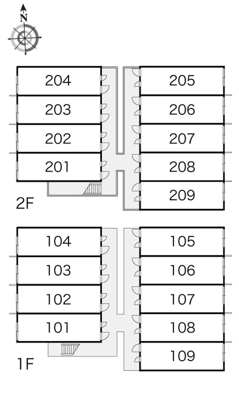 レオパレスハイツファースト 間取配置図