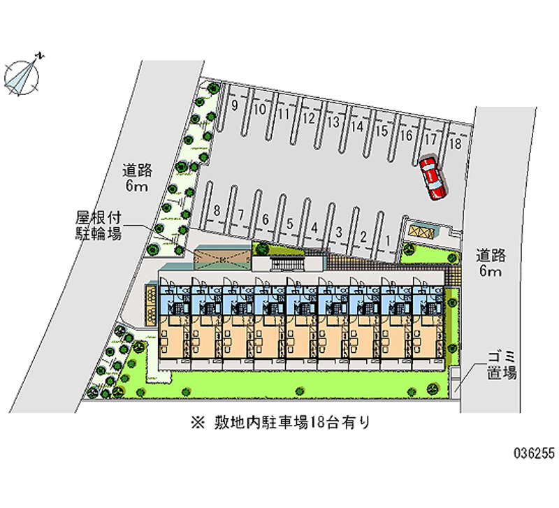 レオパレスＧｒｅｅｎＨｉｌｌｓ 月極駐車場