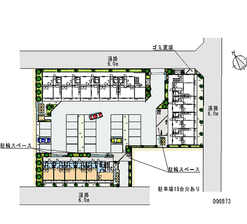 レオパレス城北Ｃ 月極駐車場