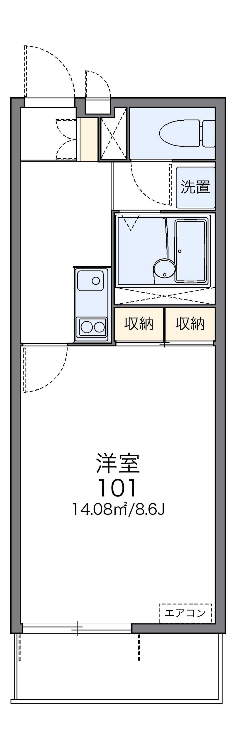 レオネクストＭｏｏｎＬｉｇｈｔ 間取図