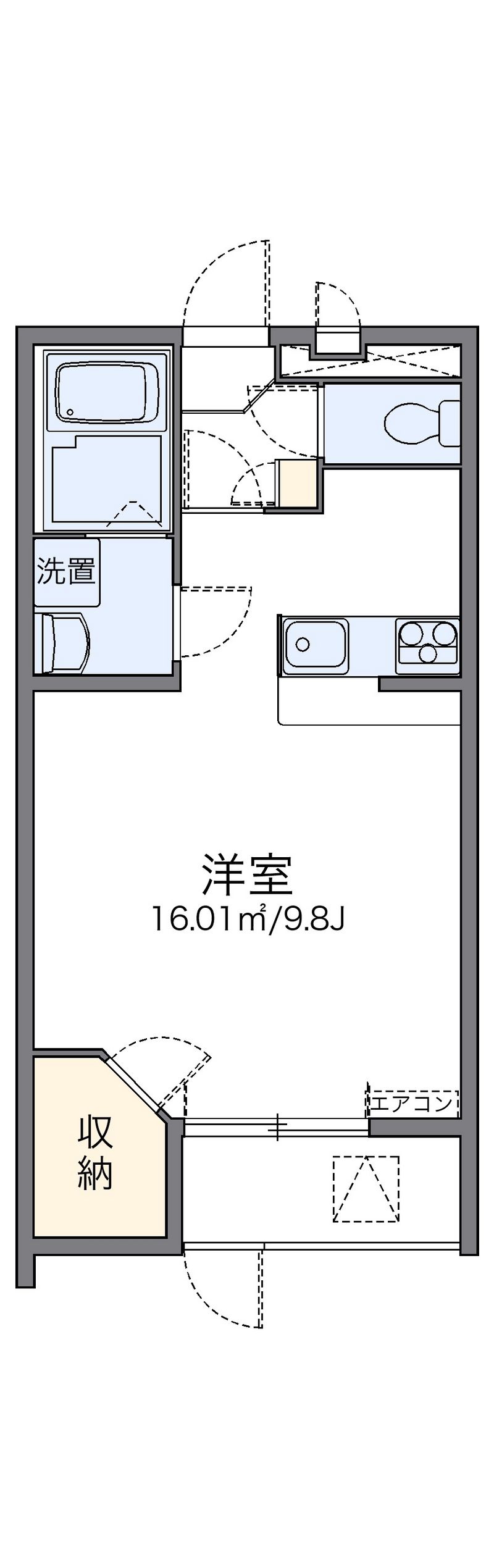 レオパレス天上野Ⅱ 間取り