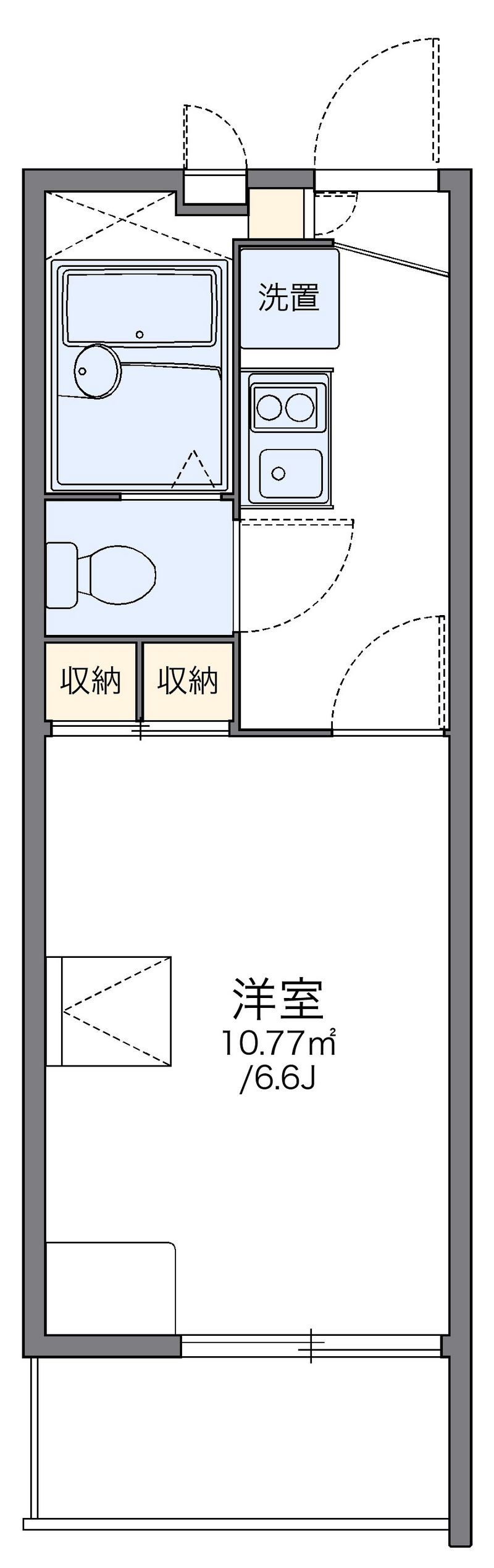 レオパレスジュノス芦屋 間取図
