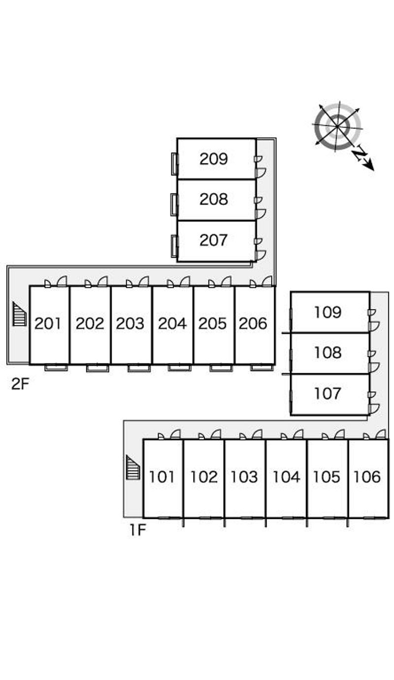レオパレスＢ　フリーゼ 間取配置図