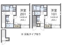 クレイノ岩倉五条 間取り図
