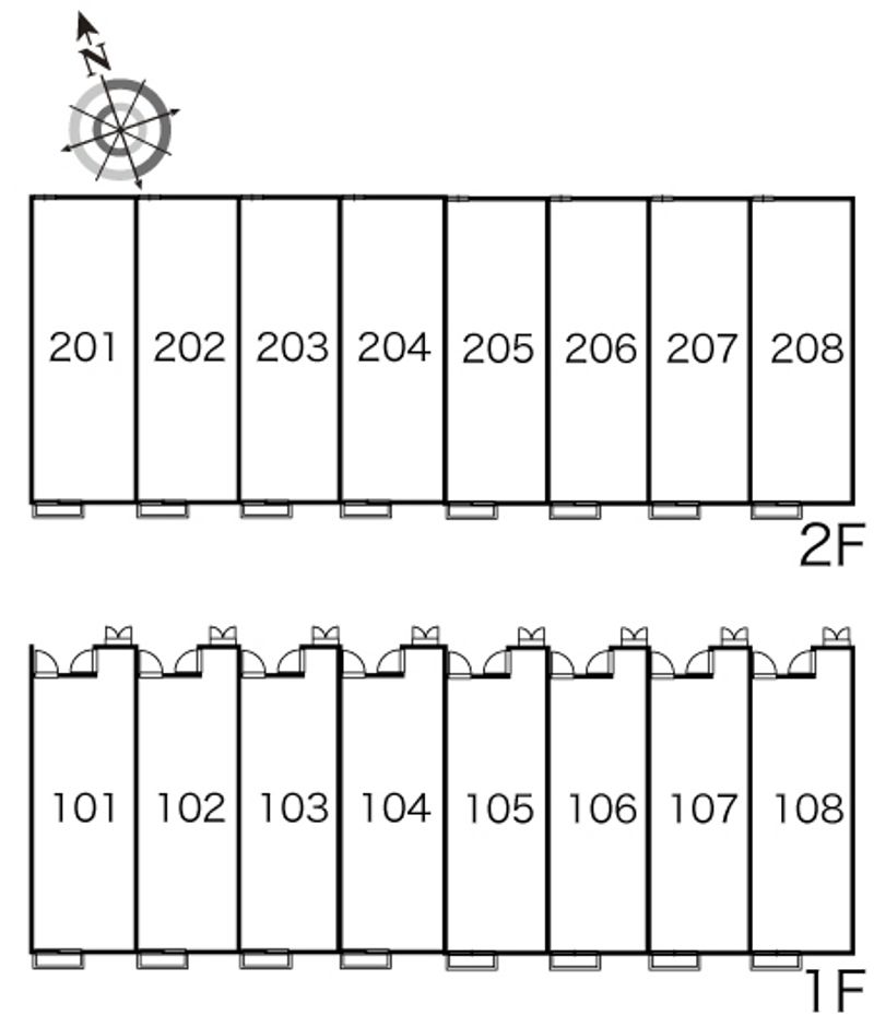 レオパレスドイシャンⅠ 間取配置図