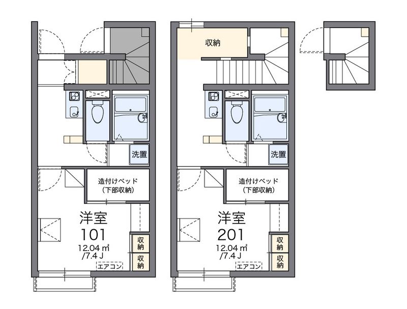 レオパレス東上宿 間取図