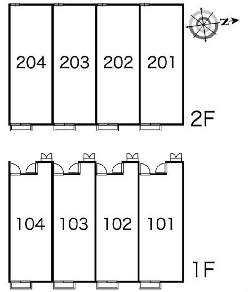 レオパレスエスペーロＫ 間取配置図
