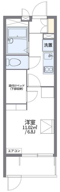 レオパレス谷中 間取り図