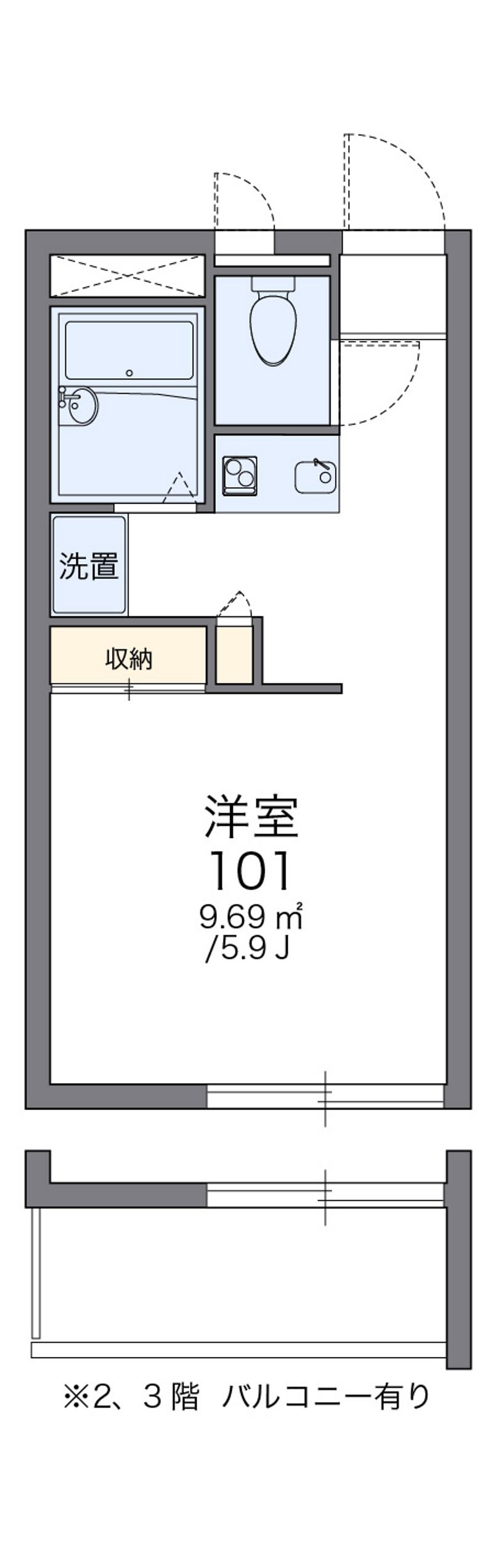 レオパレス志摩 間取図