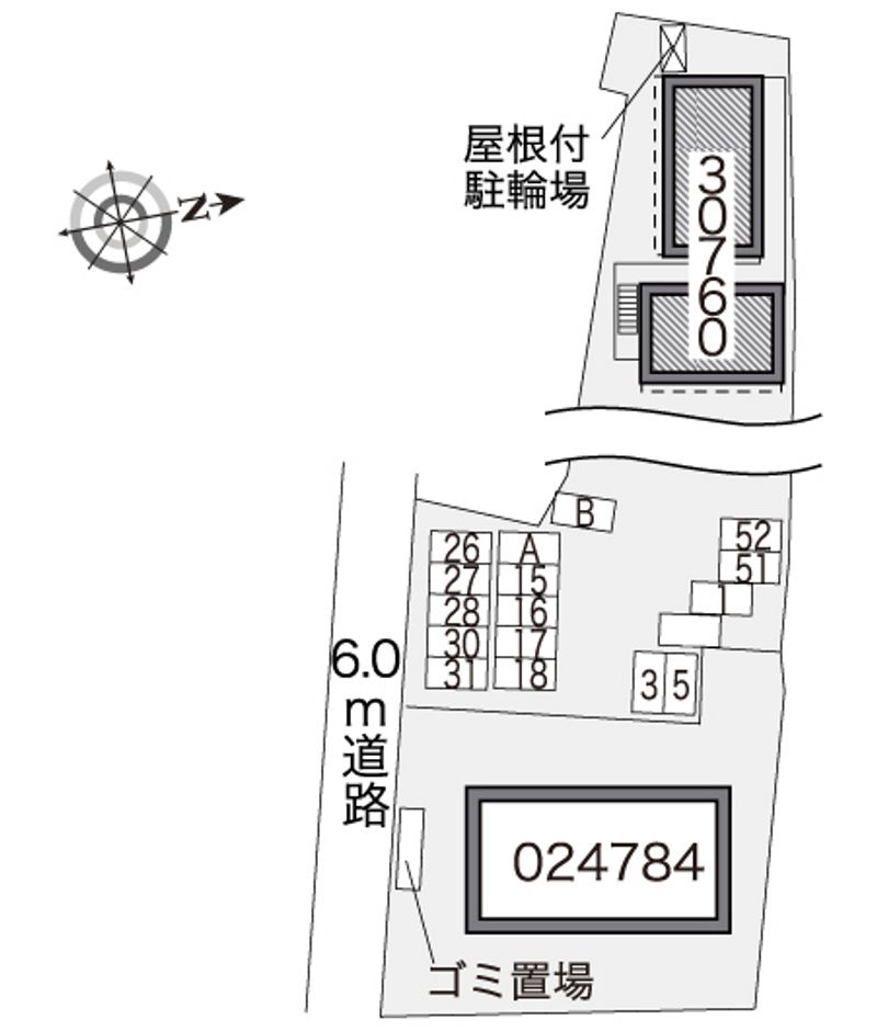 レオパレスＬｉｂｅｒｔｙ 配置図