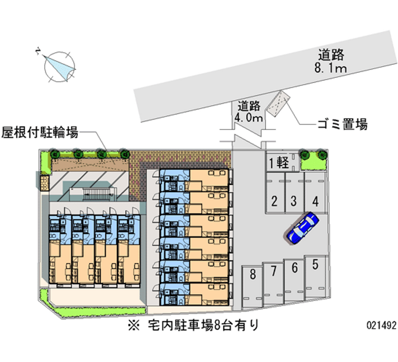 21492 Monthly parking lot