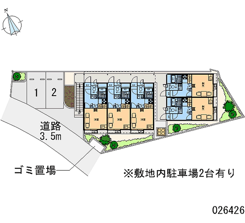 レオパレス水堂 区画図