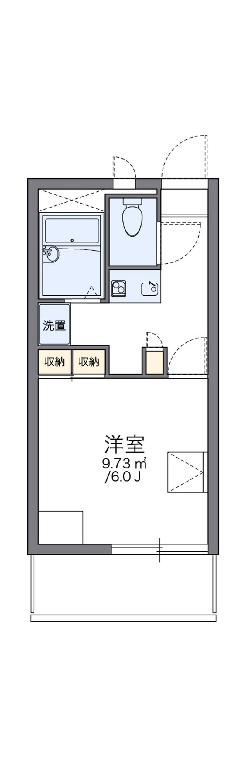 レオパレス大坪 間取図