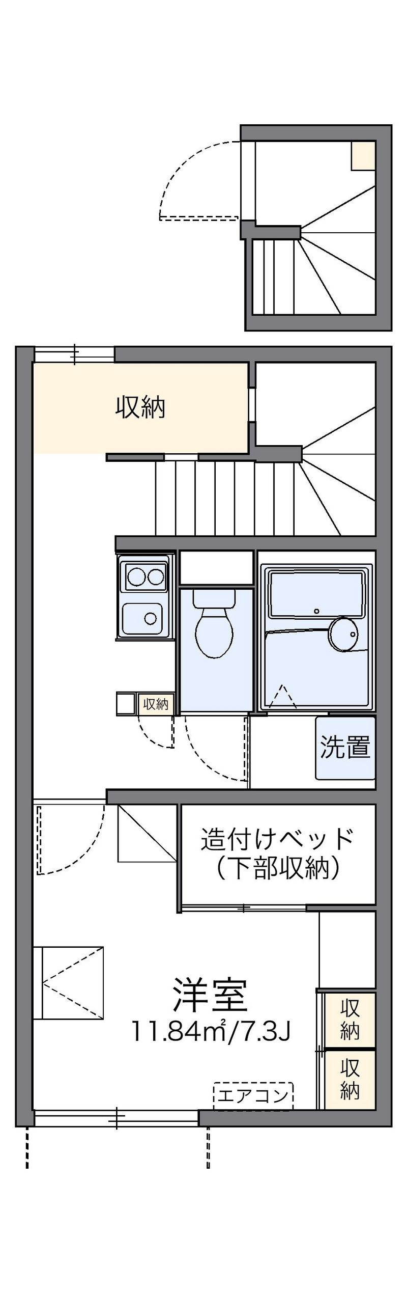 レオパレスマリナⅡ 間取図